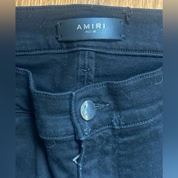 Amiri track stack black with white track stripes like new 38w thrasher denim - Picture 10 of 16